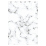 White Grey Smoke Marble Print Curtain