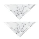 White Grey Smoke Marble Print Dog Bandana
