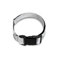White Grey Smoke Marble Print Dog Collar