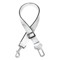 White Grey Smoke Marble Print Dog Seat Belt
