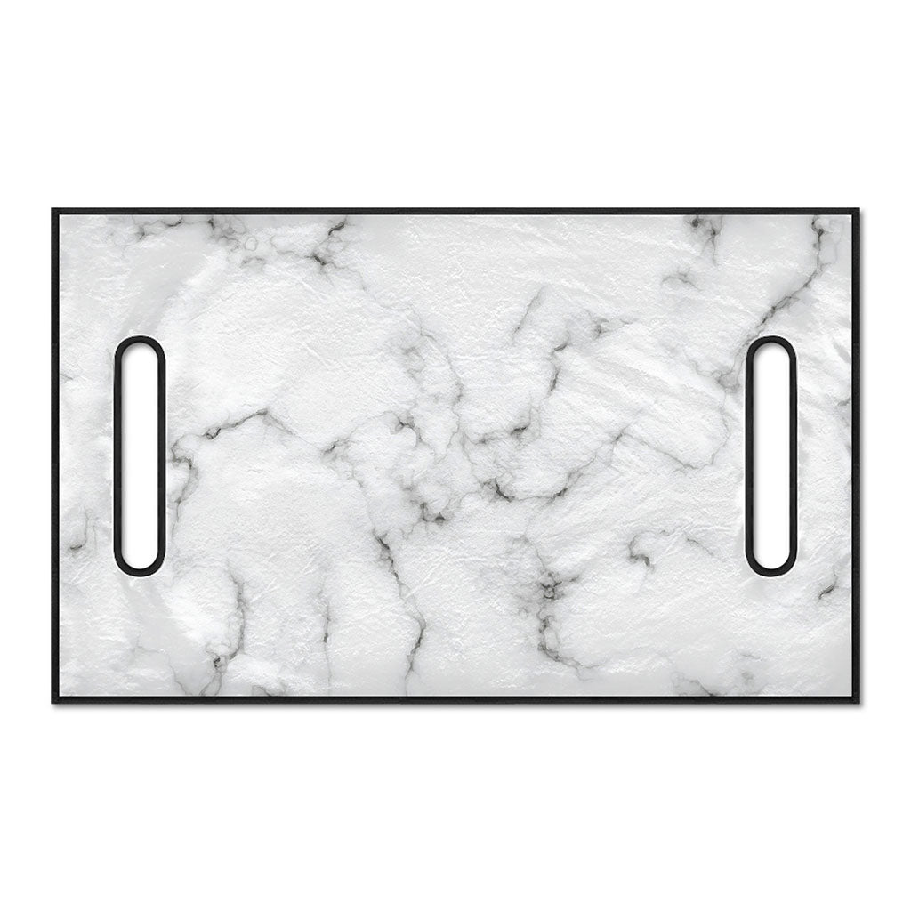 White Grey Smoke Marble Print Golf Cart Seat Cover