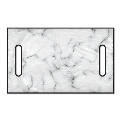 White Grey Smoke Marble Print Golf Cart Seat Cover