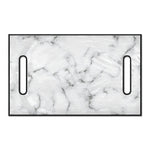White Grey Smoke Marble Print Golf Cart Seat Cover