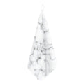 White Grey Smoke Marble Print Hand Towel