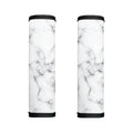 White Grey Smoke Marble Print Handle Covers