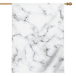 White Grey Smoke Marble Print House Flag