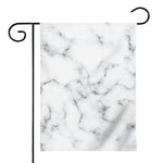 White Grey Smoke Marble Print House Flag