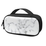 White Grey Smoke Marble Print Insulin Cooler Travel Case