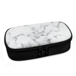 White Grey Smoke Marble Print Insulin Cooler Travel Case