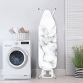 White Grey Smoke Marble Print Ironing Board Cover