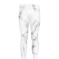 White Grey Smoke Marble Print Men's Leggings