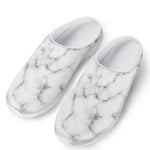 White Grey Smoke Marble Print Mesh Casual Shoes