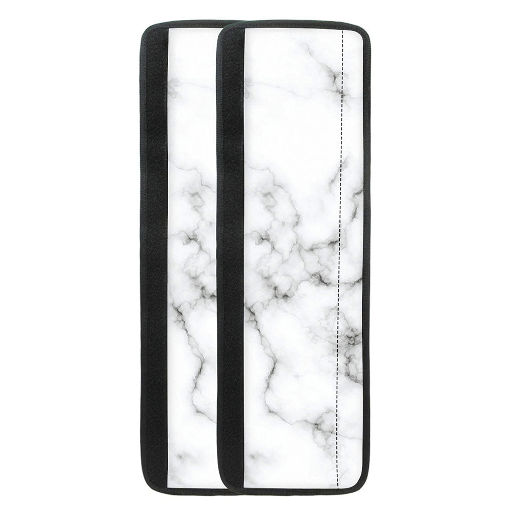 White Grey Smoke Marble Print Refrigerator Handle Covers