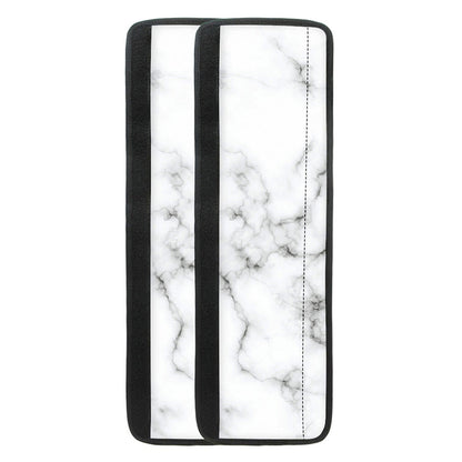 White Grey Smoke Marble Print Refrigerator Handle Covers