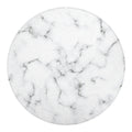 White Grey Smoke Marble Print Round Blanket