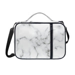 White Grey Smoke Marble Print Shoulder Strap Bible Bag