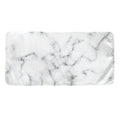 White Grey Smoke Marble Print Towel