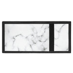 White Grey Smoke Marble Print Trifold Wallet