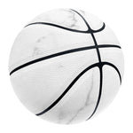 White Grunge Marble Print Basketball
