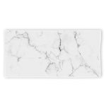 White Grunge Marble Print Beach Towel