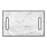 White Grunge Marble Print Golf Cart Seat Cover