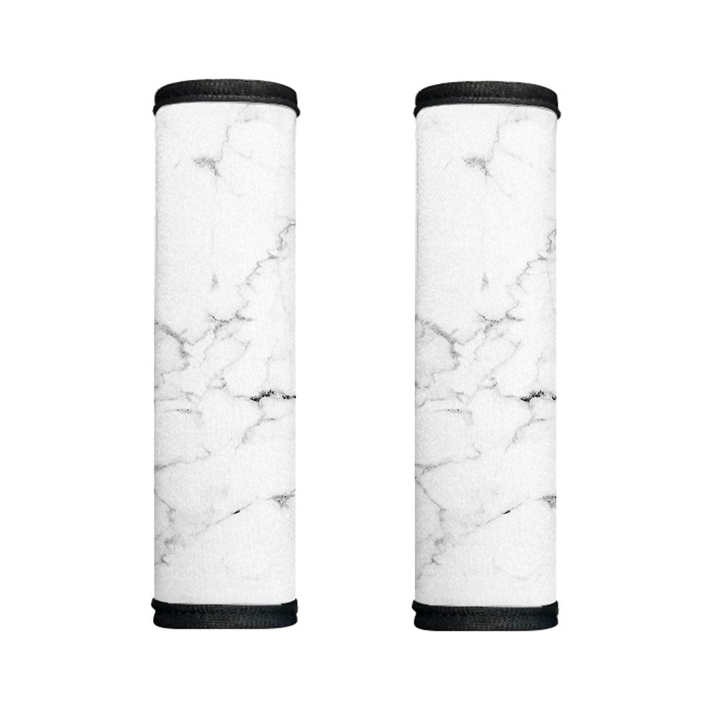 White Grunge Marble Print Handle Covers