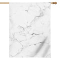 White Grunge Marble Print House Flag