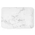 White Grunge Marble Print Indoor Door Mat