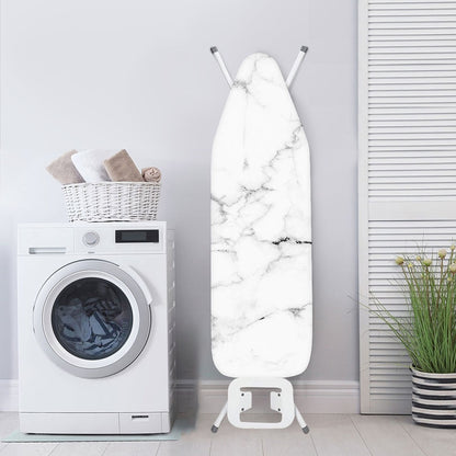 White Grunge Marble Print Ironing Board Cover