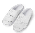 White Grunge Marble Print Mesh Casual Shoes