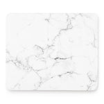 White Grunge Marble Print Mouse Pad