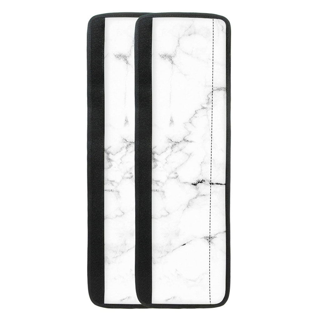 White Grunge Marble Print Refrigerator Handle Covers