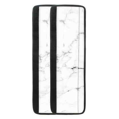 White Grunge Marble Print Refrigerator Handle Covers