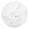 White Grunge Marble Print Round Blanket