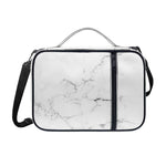 White Grunge Marble Print Shoulder Strap Bible Bag