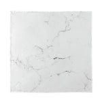 White Grunge Marble Print Silk Bandana
