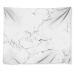 White Grunge Marble Print Tapestry