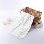 White Grunge Marble Print Towel