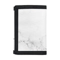 White Grunge Marble Print Trifold Wallet