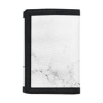 White Grunge Marble Print Trifold Wallet