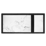 White Grunge Marble Print Trifold Wallet