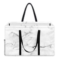 White Grunge Marble Print Utility Tote Bag