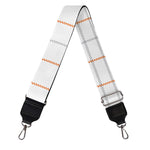 White Halloween Tattersall Pattern Print Bag Strap