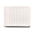 White Halloween Tattersall Pattern Print Bifold Wallet