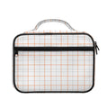 White Halloween Tattersall Pattern Print Briefcase Bible Bag