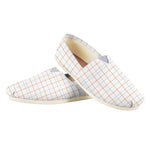 White Halloween Tattersall Pattern Print Casual Shoes