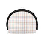 White Halloween Tattersall Pattern Print Coin Purse