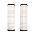 White Halloween Tattersall Pattern Print Handle Covers