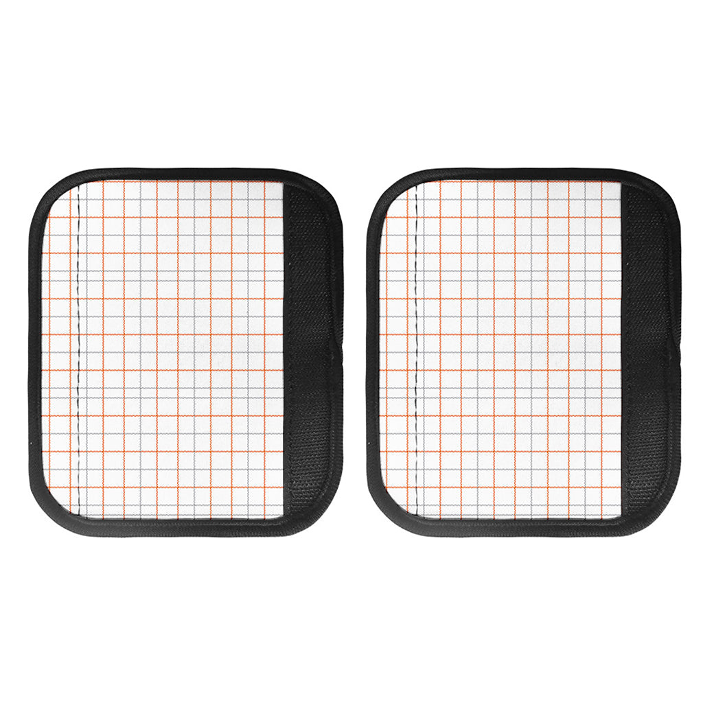 White Halloween Tattersall Pattern Print Handle Covers