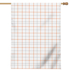 White Halloween Tattersall Pattern Print House Flag